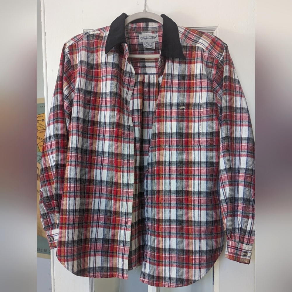 Vintage cabin creek flannel